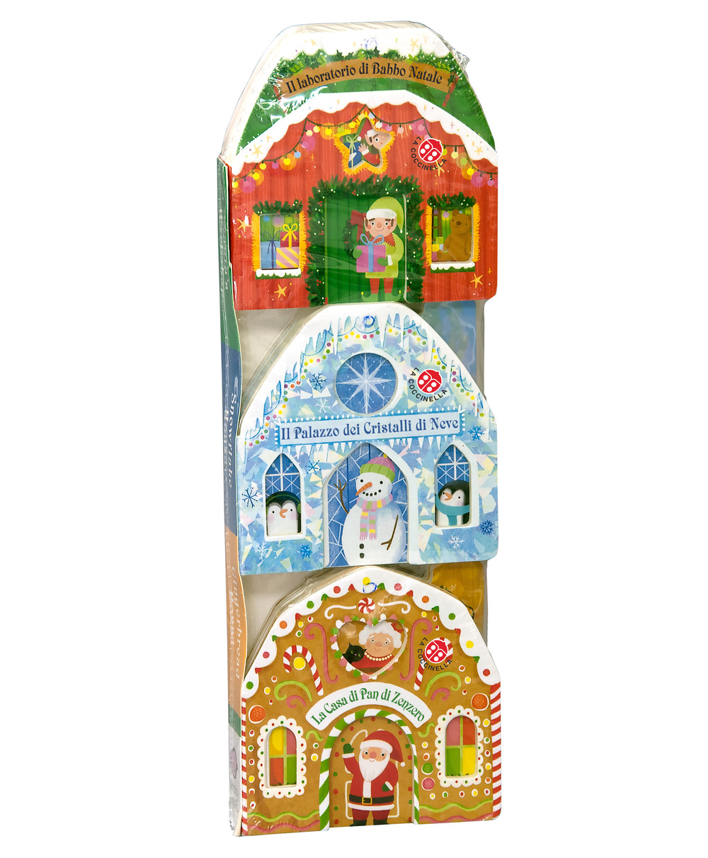 Le mie casette di Natale: La Casa di Pan di Zenzero-Il Laboratorio di Babbo Natale-Il Palazzo dei Cristalli di Neve