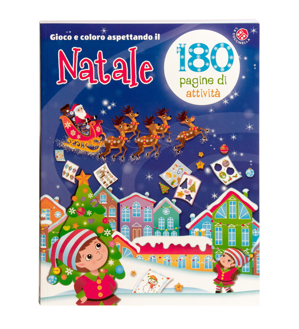 Gioco e coloro aspettando il Natale. 180 pagine di attività per bambini da 3-7 anni. 176 pagine di attività