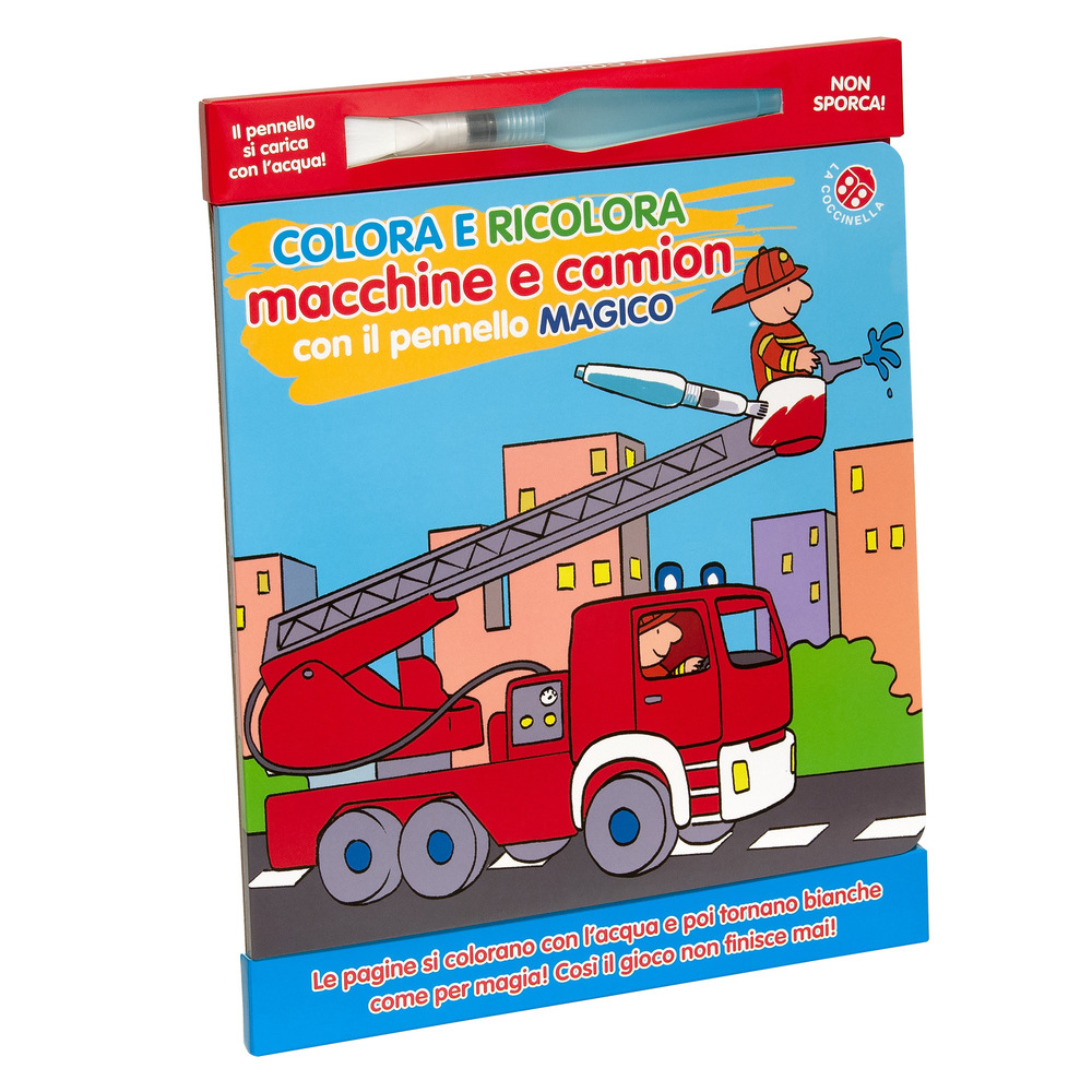 Colora e ricolora macchine e camion con il pennarello magico