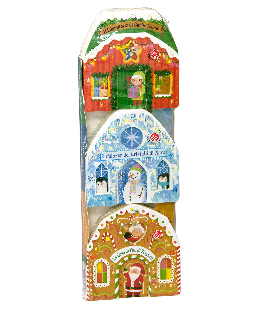 Le mie casette di Natale: La Casa di Pan di Zenzero-Il Laboratorio di Babbo Natale-Il Palazzo dei Cristalli di Neve