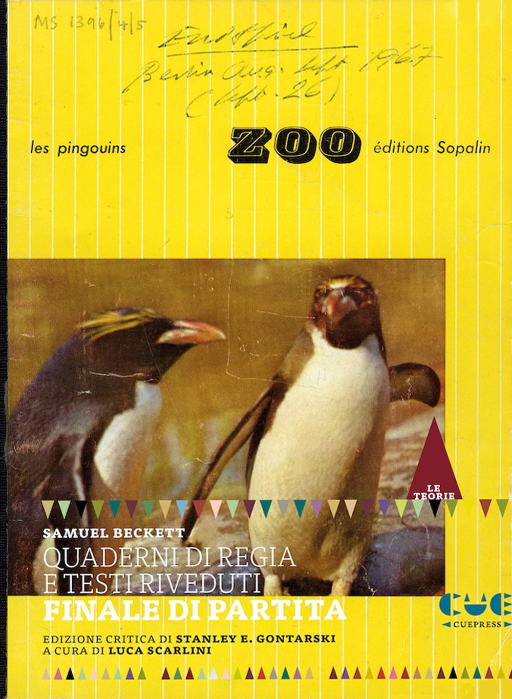 Quaderni di regia e testi riveduti. Finale di partita