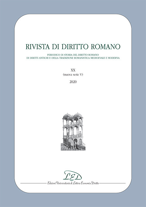 Rivista di diritto romano. Nuova serie. Vol. 20