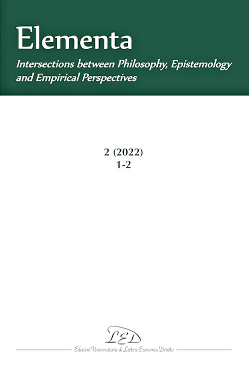 Elementa. Intersections between philosophy, epistemology and empirical perspective. Vol. 1-2: Transitions