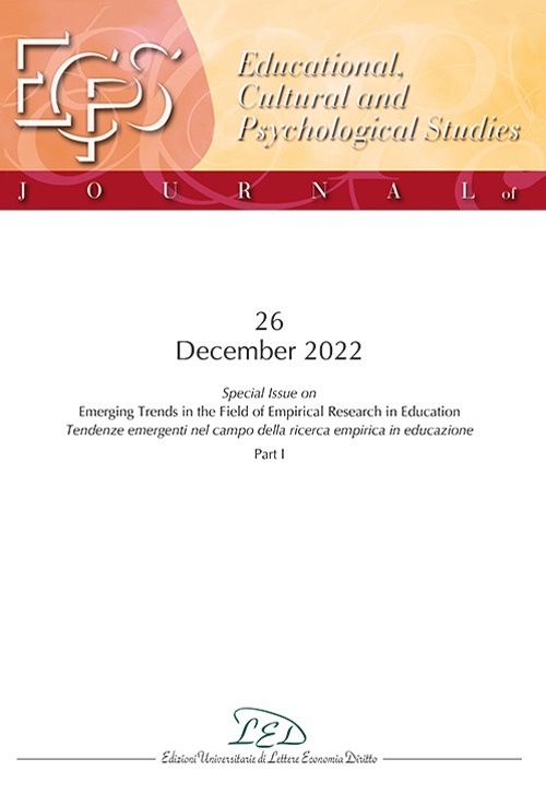 Journal of educational, cultural and psychological studies (ECPS Journal). Vol. 26