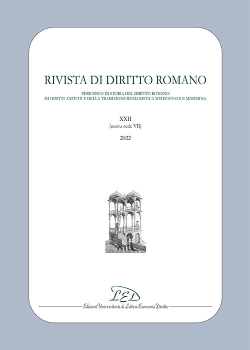 Rivista di diritto romano. Nuova Serie. Vol. 22