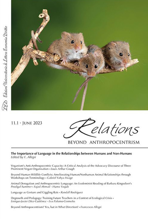 Relations. Beyond Anthropocentrism. Vol. 11: The Importance of Language in the Relationships between Humans and Non-Humans