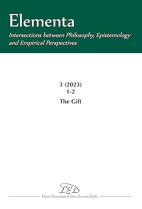 Elementa. Intersections between Philosophy, Epistemology and Empirical Perspectives. Vol. 3: The Gift