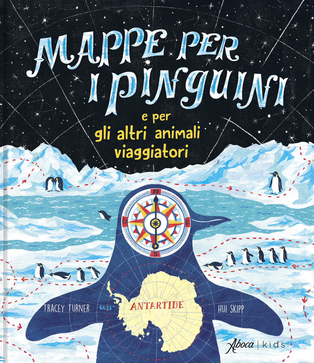 Mappe per i pinguini e per altri animali viaggiatori