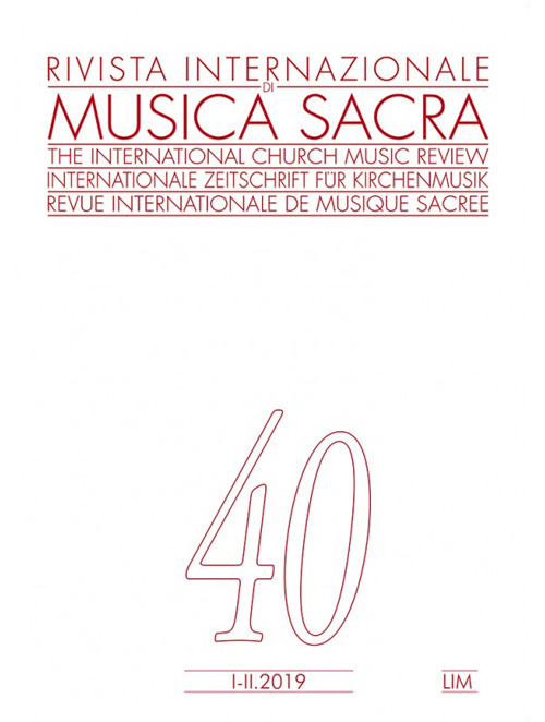 Rivista internazionale di musica sacra. Vol. 1-2