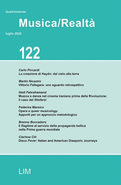 Musica/realtà. Vol. 122