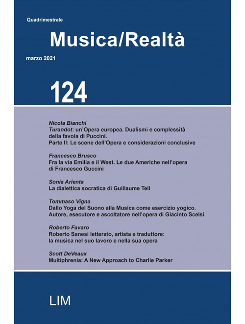 Musica/realtà. Vol. 124