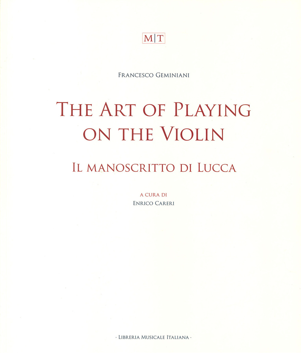 The art of playing on the violin. Il manoscritto di Lucca