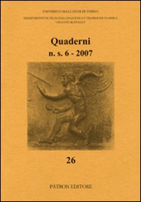 Quaderni del Dipartimento di filologia linguistica e tradizione classica (2007)