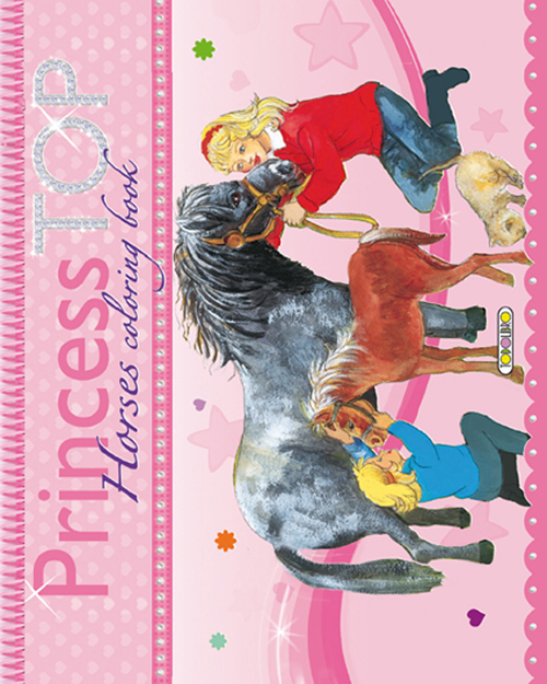 Horses coloring book. Princess Top. Vol. 1