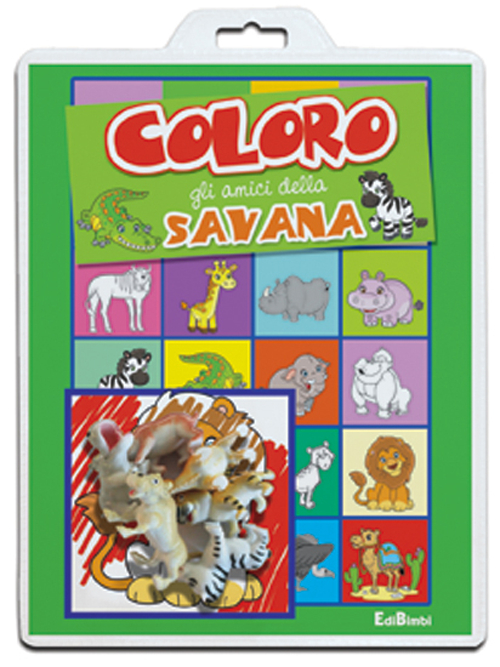 Coloro gli amici della savana. Baby color