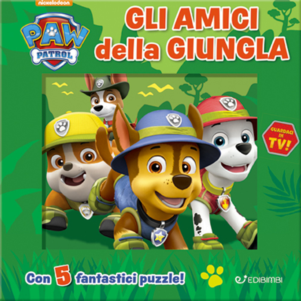 Gli amici della giungla. Paw Patrol. Libro puzzle