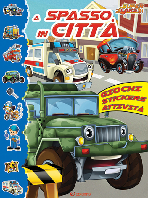 A spasso in città. Super cars. Con adesivi