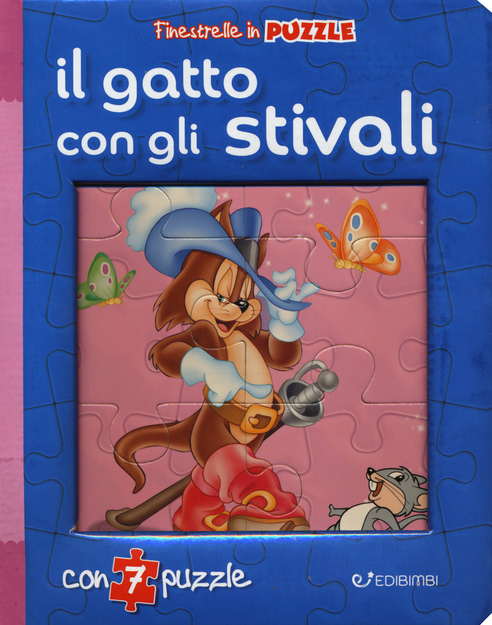 Il gatto con gli stivali. Finestrelle in puzzle