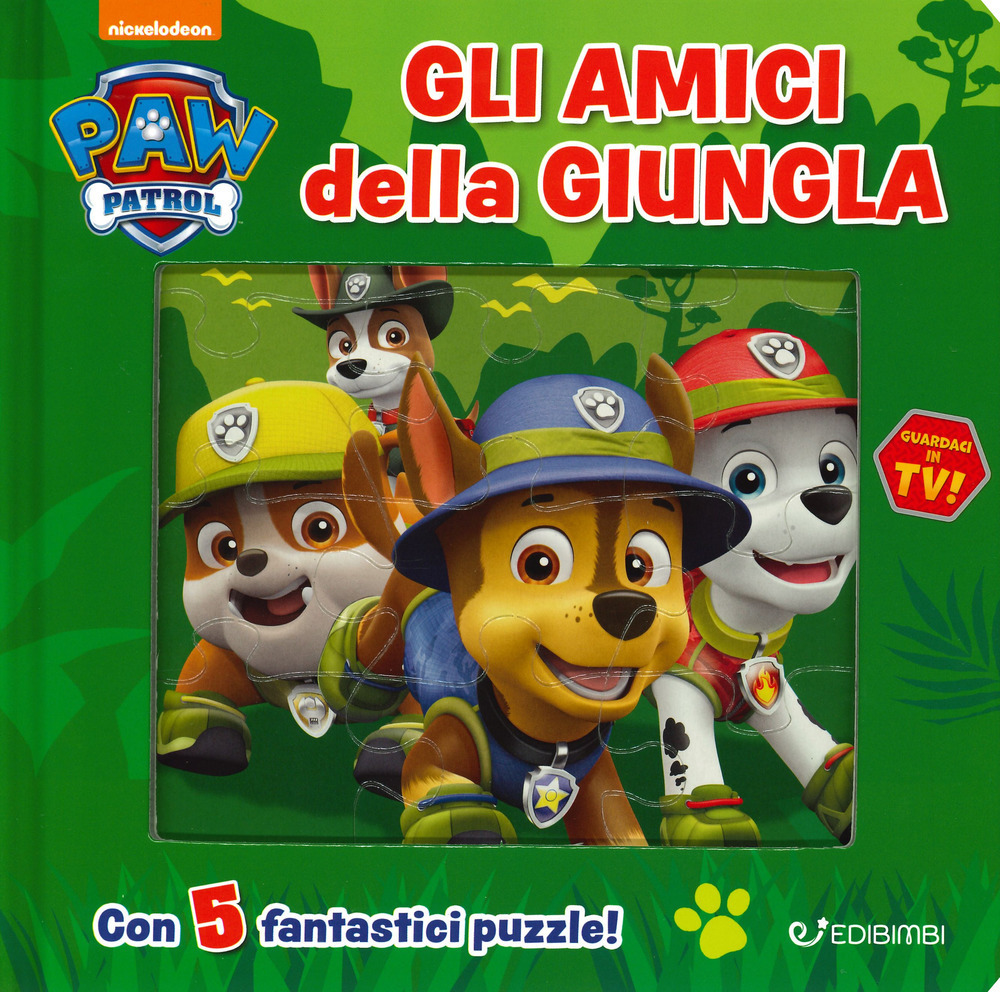 Gli amici della giungla. Paw Patrol. Libro puzzle