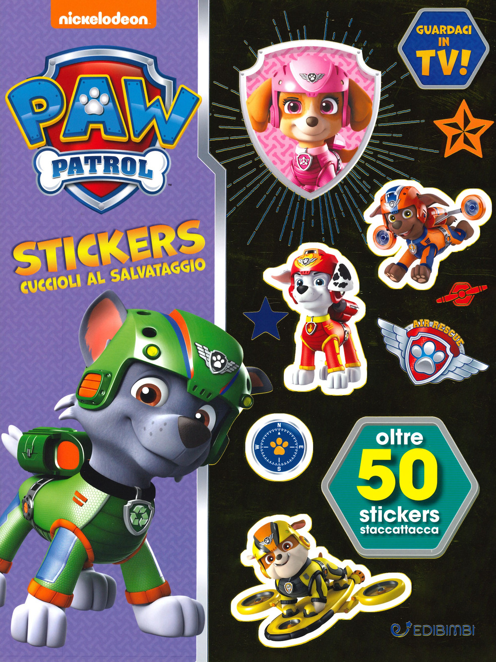 Cuccioli al salvataggio! Paw Patrol stickers. Con adesivi