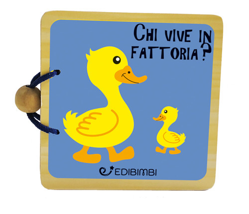 Chi vive in fattoria? Libri in legno