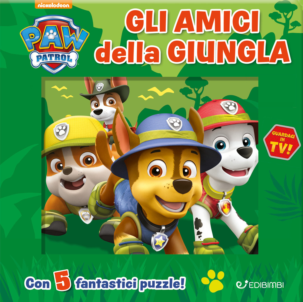 Gli amici della giungla. Paw Patrol. Libro puzzle