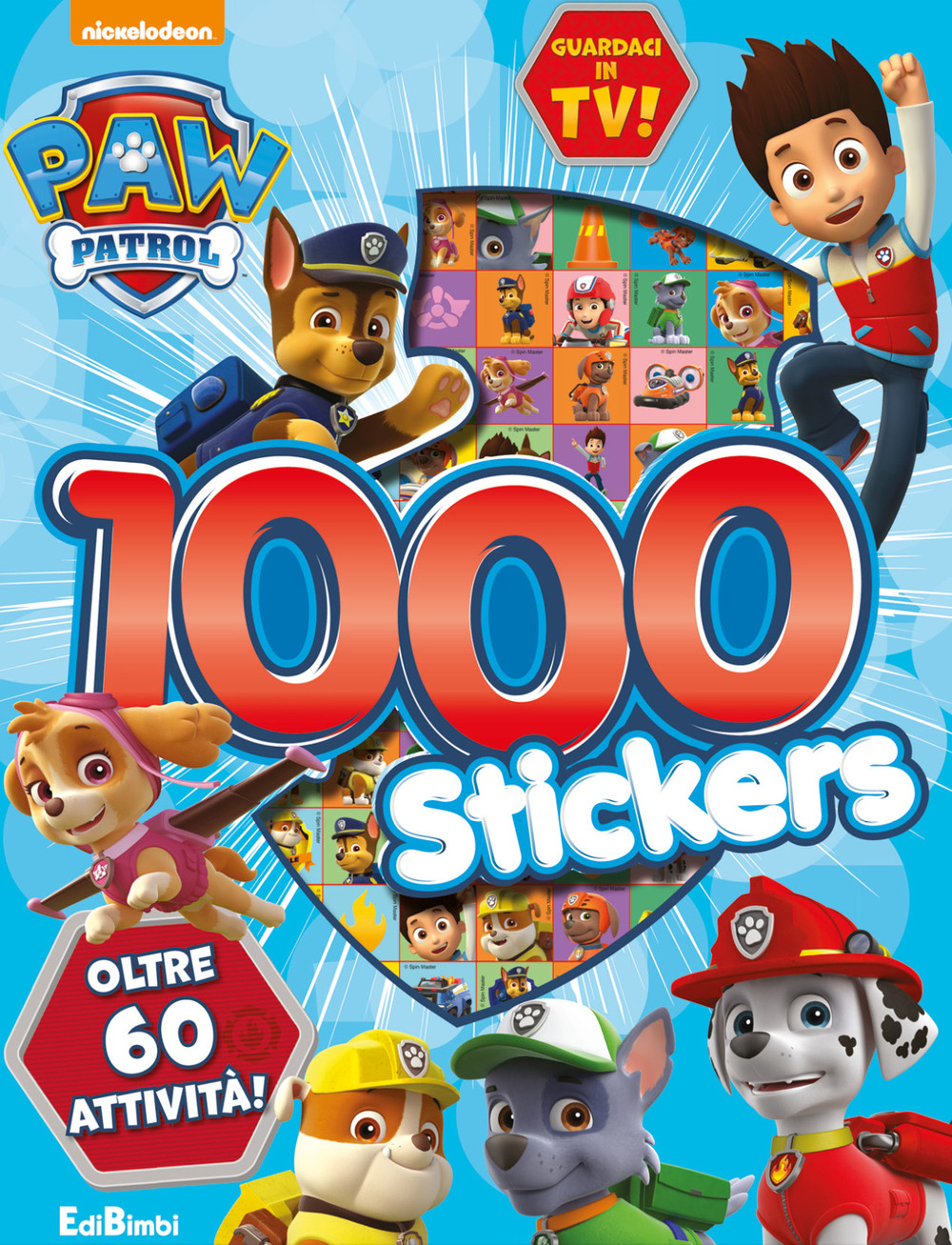 1000 stickers. Paw Patrol. Con adesivi