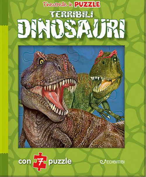 Terribili dinosauri. Finestrelle in puzzle