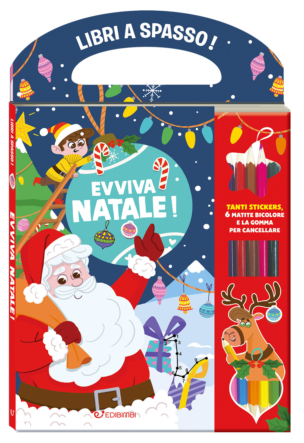 Evviva il Natale! Libri a spasso. Con adesivi