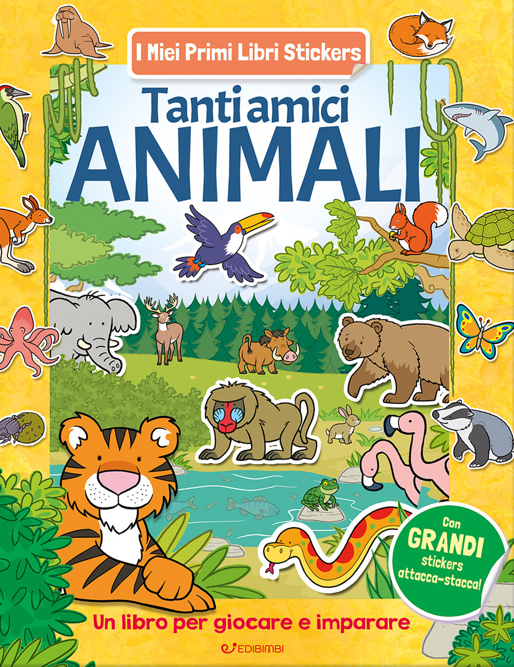 Tanti amici animali. Con adesivi