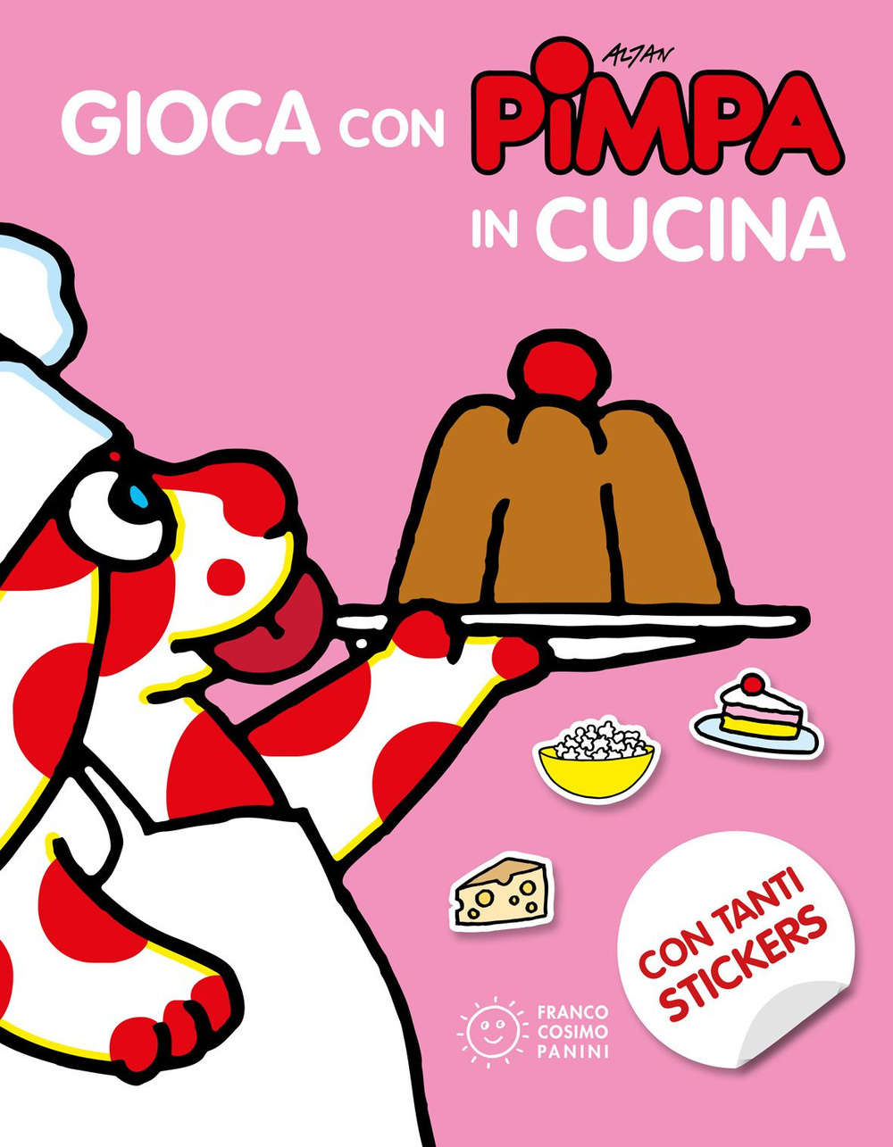 Gioca con Pimpa in cucina. Con adesivi