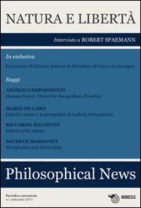 Philosophical news. Vol. 1: Natura e libertà