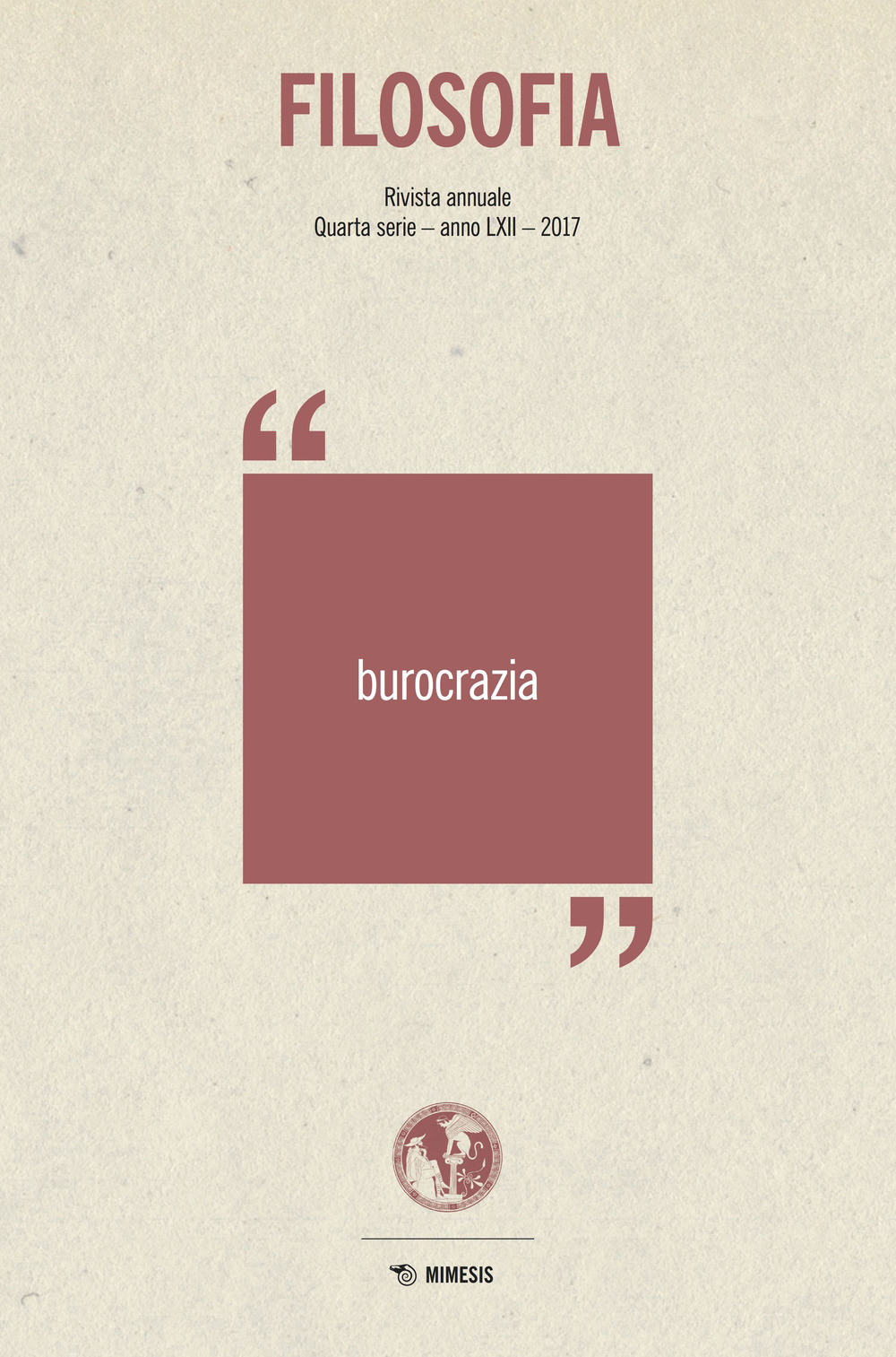 Filosofia. Burocrazia