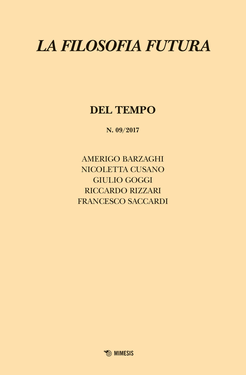 La filosofia futura. Vol. 9: Del tempo