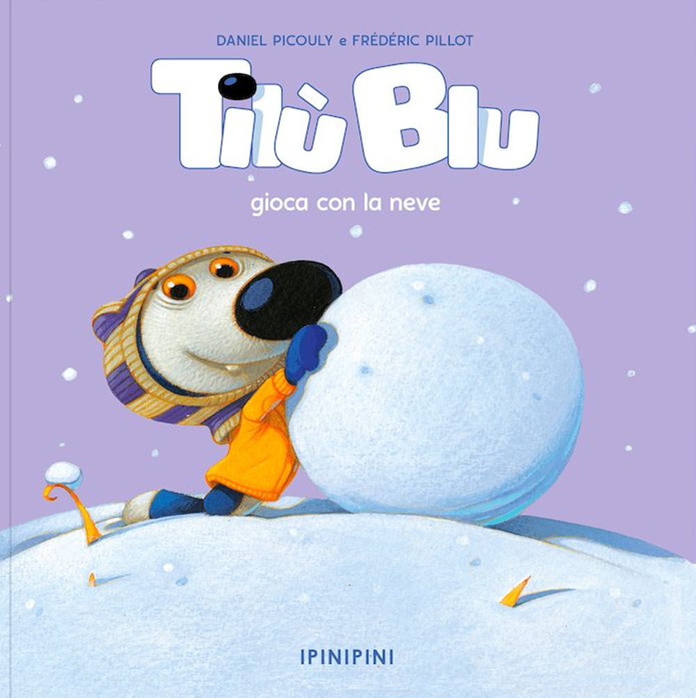 Tilù Blu gioca con la neve