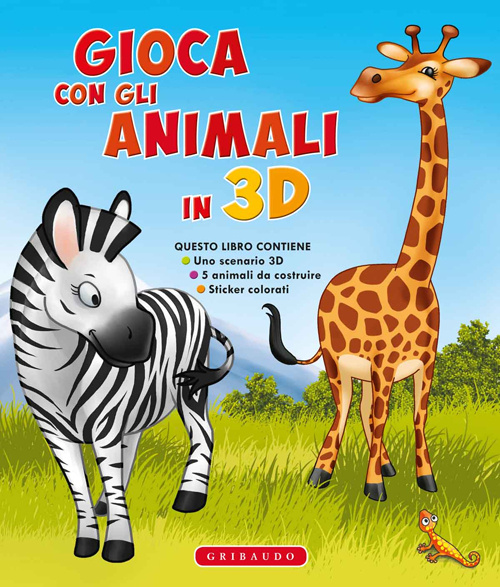 Gioca con gli animali in 3D. Con adesivi