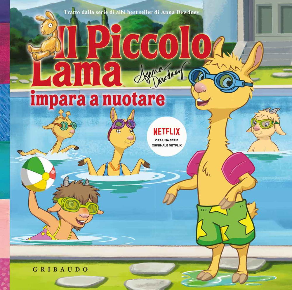 Il piccolo Lama impara a nuotare