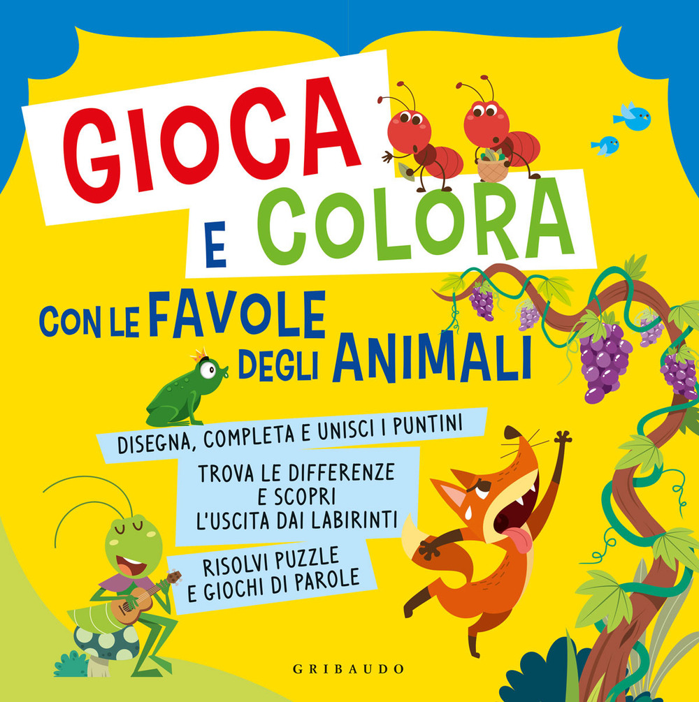 Gioca e colora con le favole degli animali