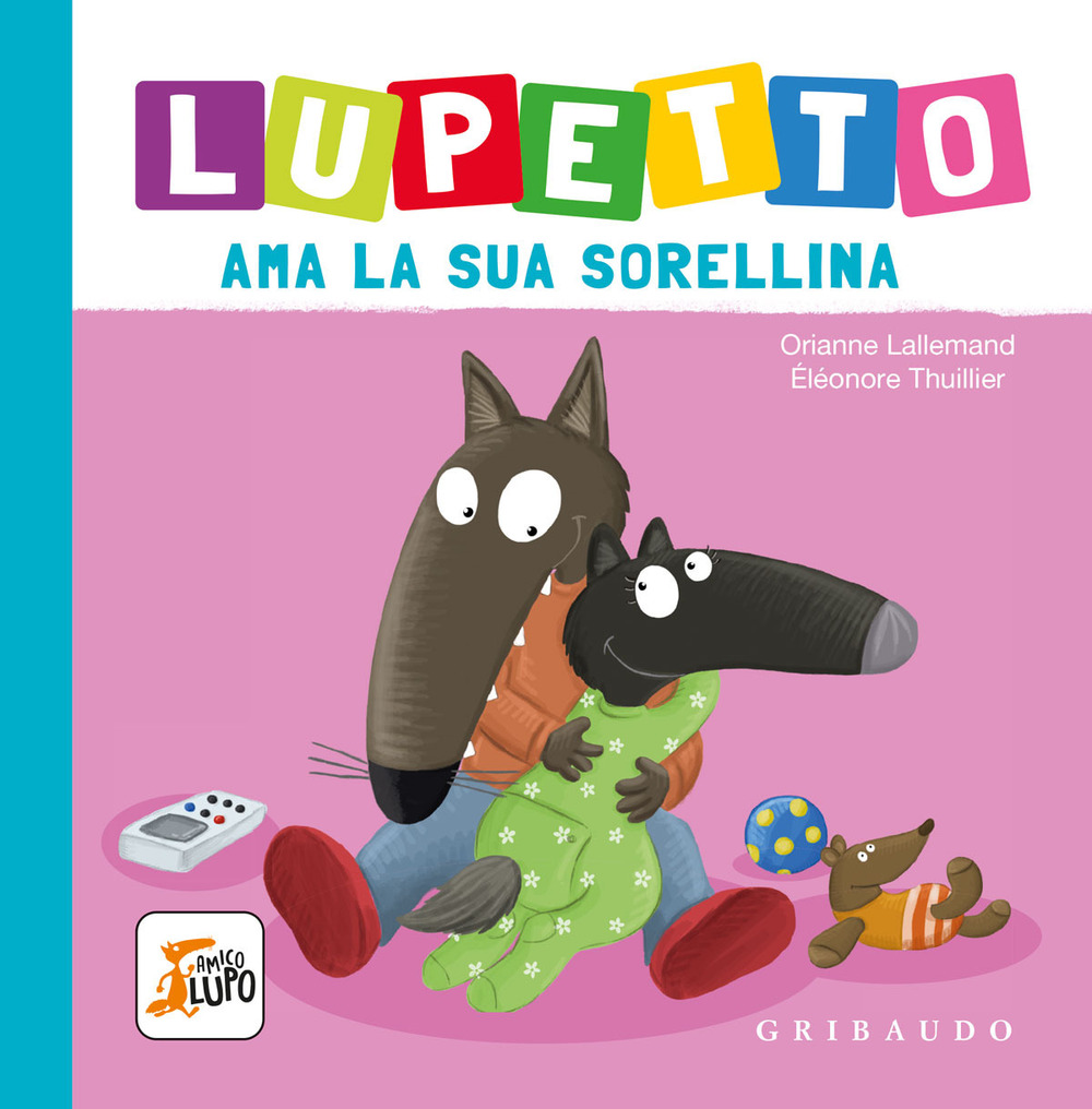 Lupetto ama la sua sorellina. Amico lupo
