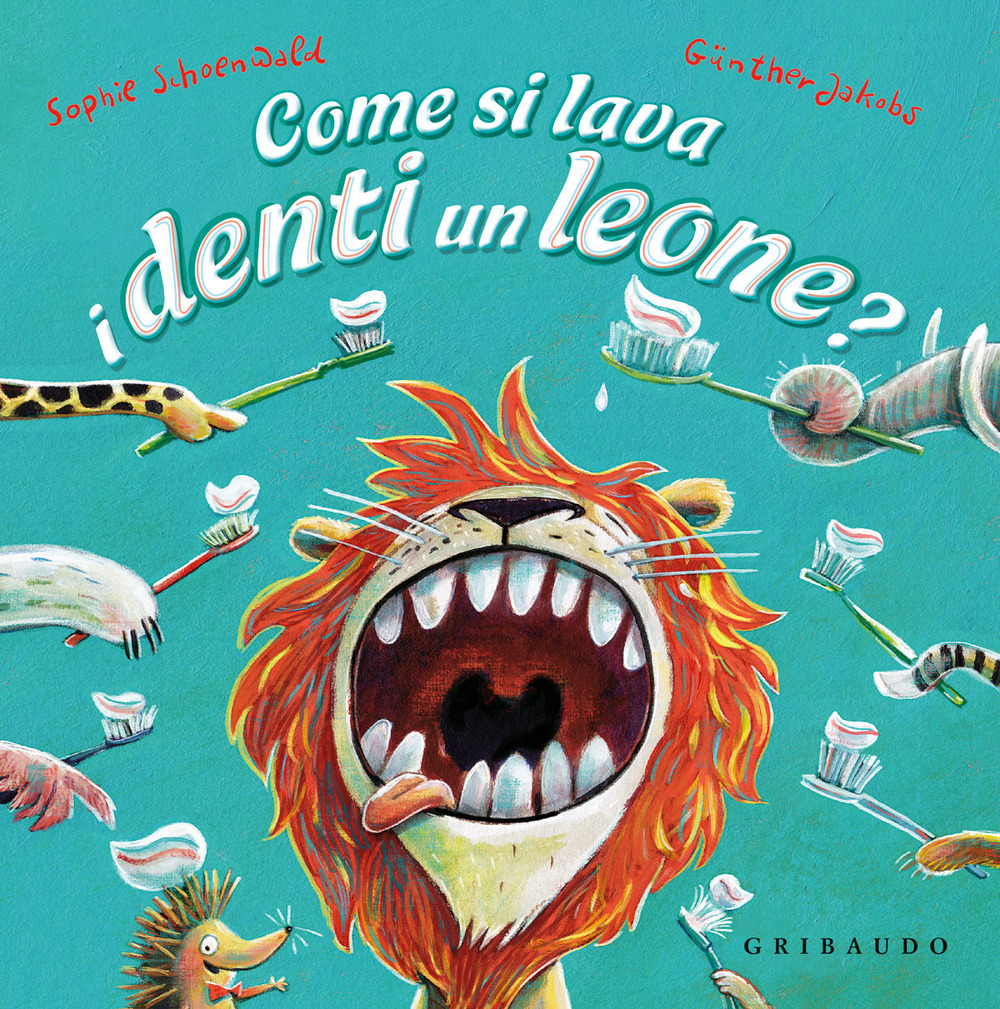 Come si lava i denti un leone?