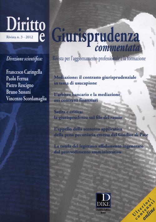 Diritto e giurisprudenza commentata. Vol. 3