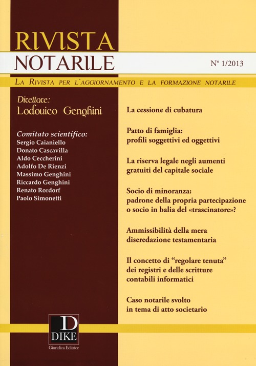 Rivista notarile. Vol. 1