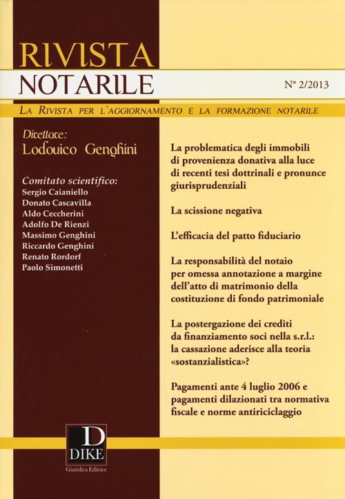 Rivista notarile. Vol. 2