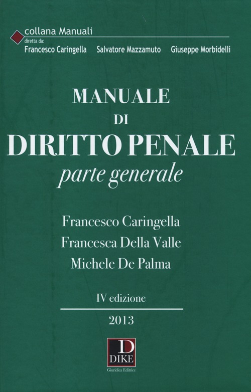 Manuale di diritto penale. Parte generale