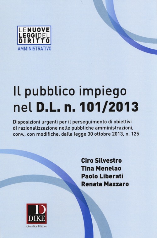 Il pubblico impiego nel D.L. n. 101/2013