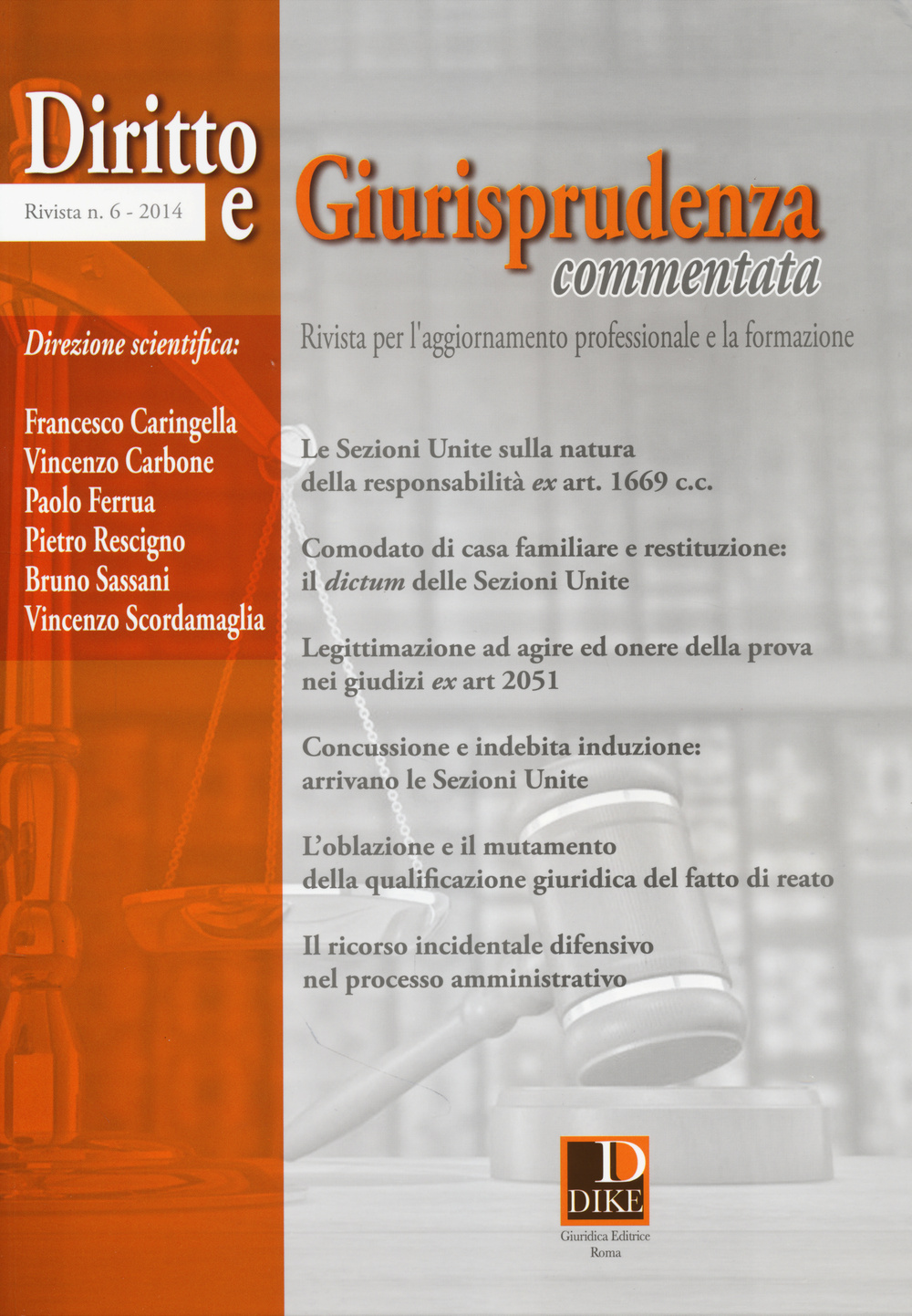 Diritto e giurisprudenza commentata. Vol. 6