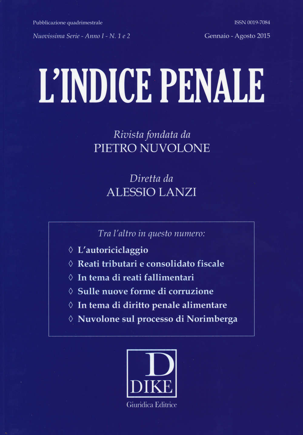 L'indice penale vol. 1-2