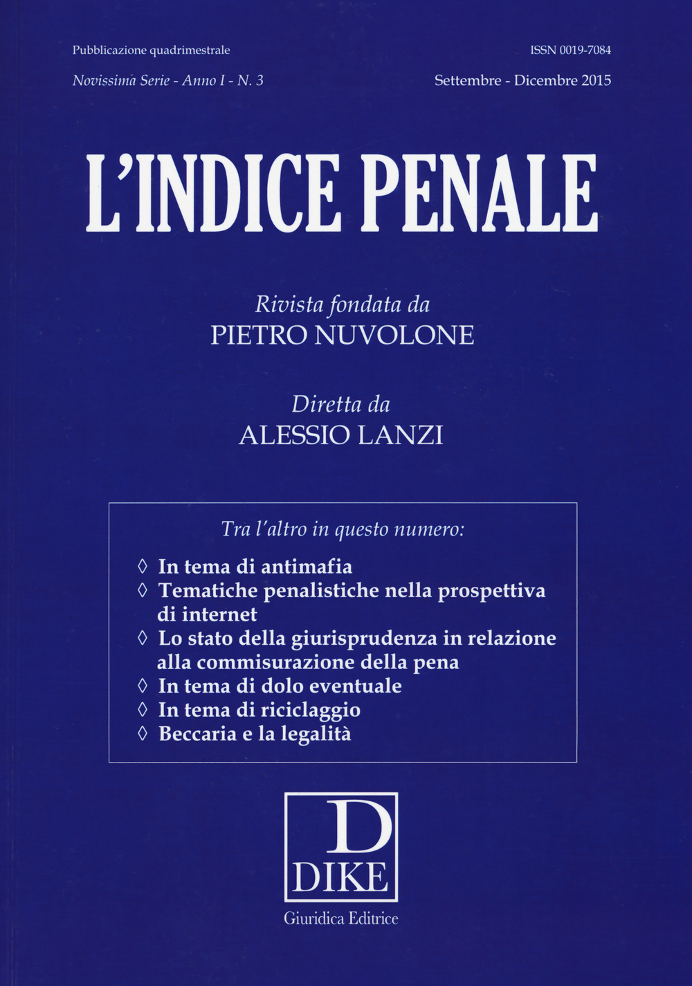 L'indice penale. Vol. 3