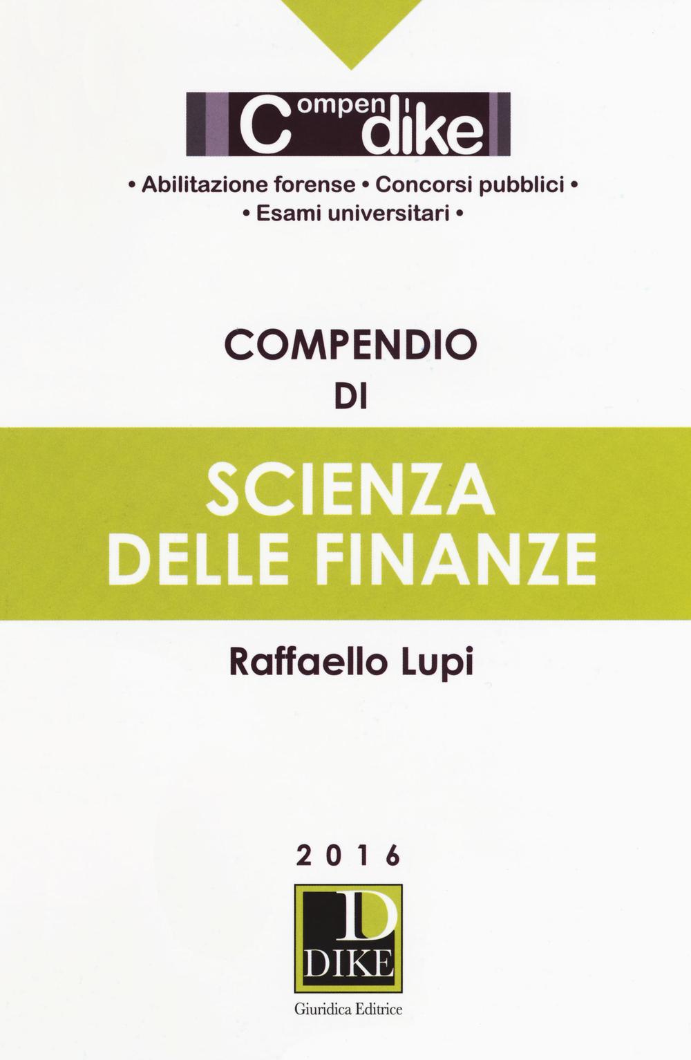 Compendio di scienza delle finanze
