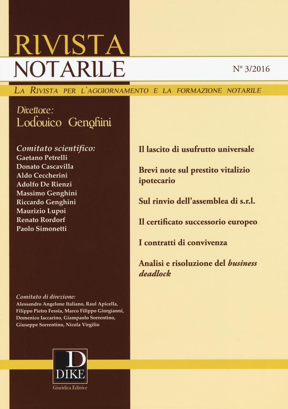Rivista notarile. Vol. 3